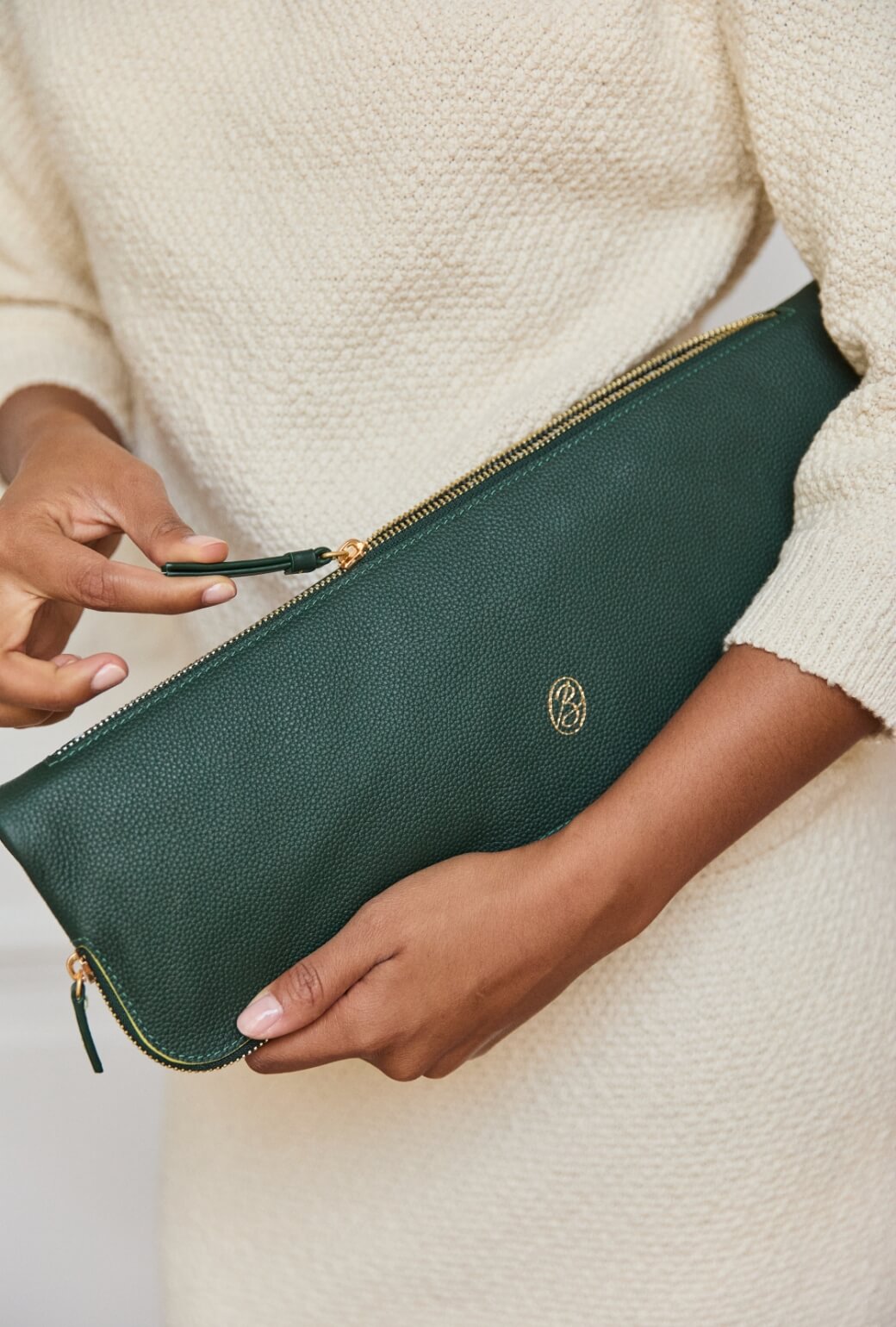 The East to West Clutch - Deep Green