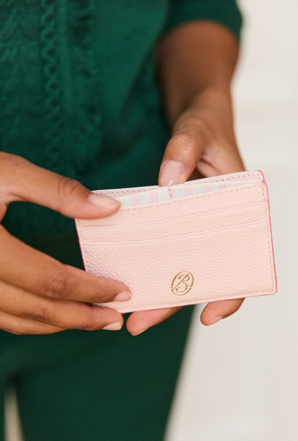 The Evelyn Card Case - Ballet Pink