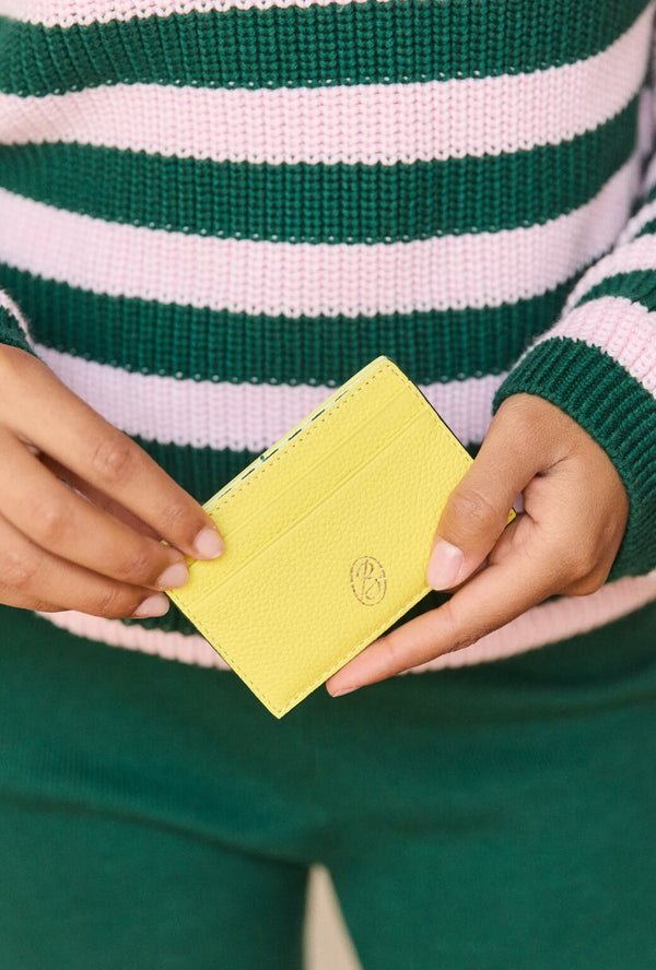 The Evelyn Card Case - Chartreuse