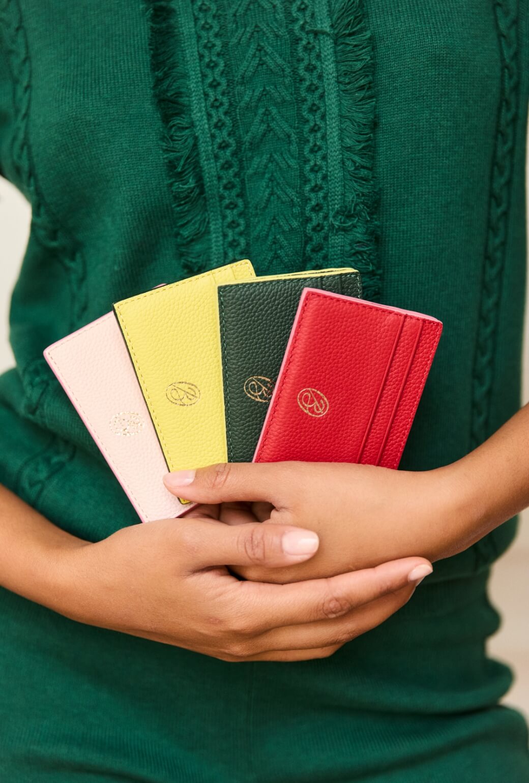 The Evelyn Card Case - Chartreuse