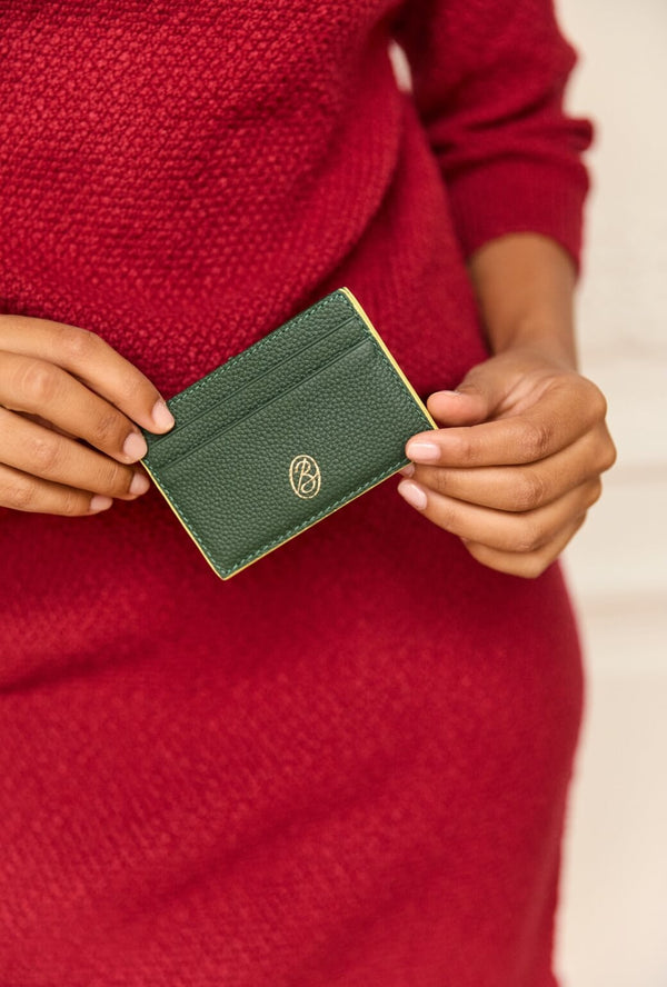 The Evelyn Card Case - Deep Green