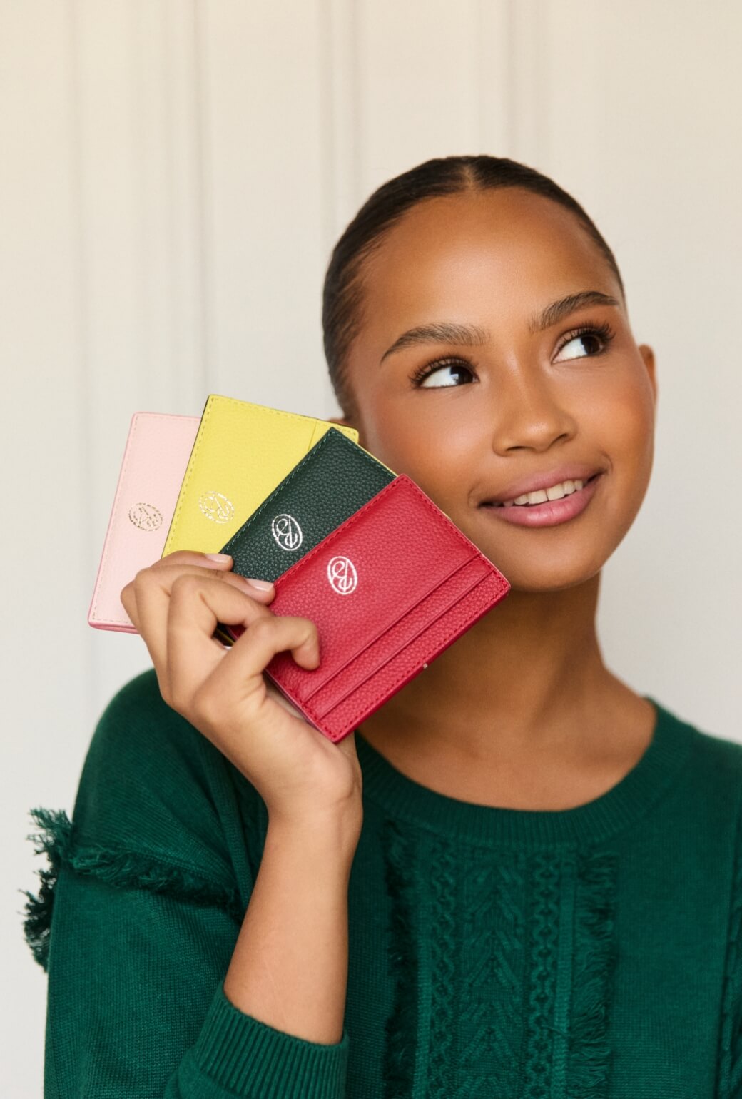 The Evelyn Card Case - Rouge