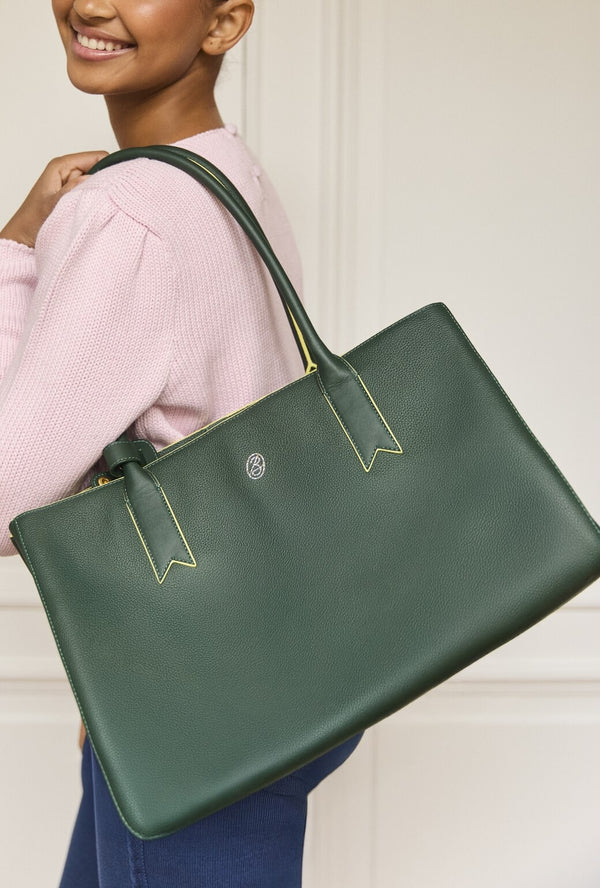 The Fern Tote - Deep Green
