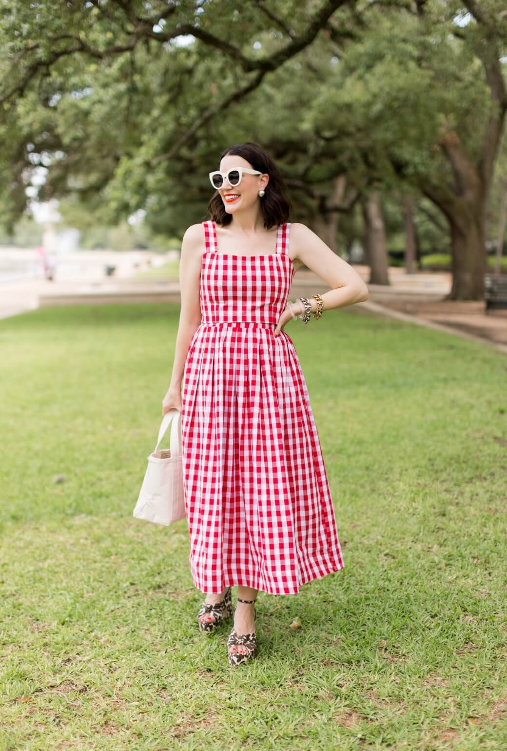 red gingham dress for women The Gen Skirt