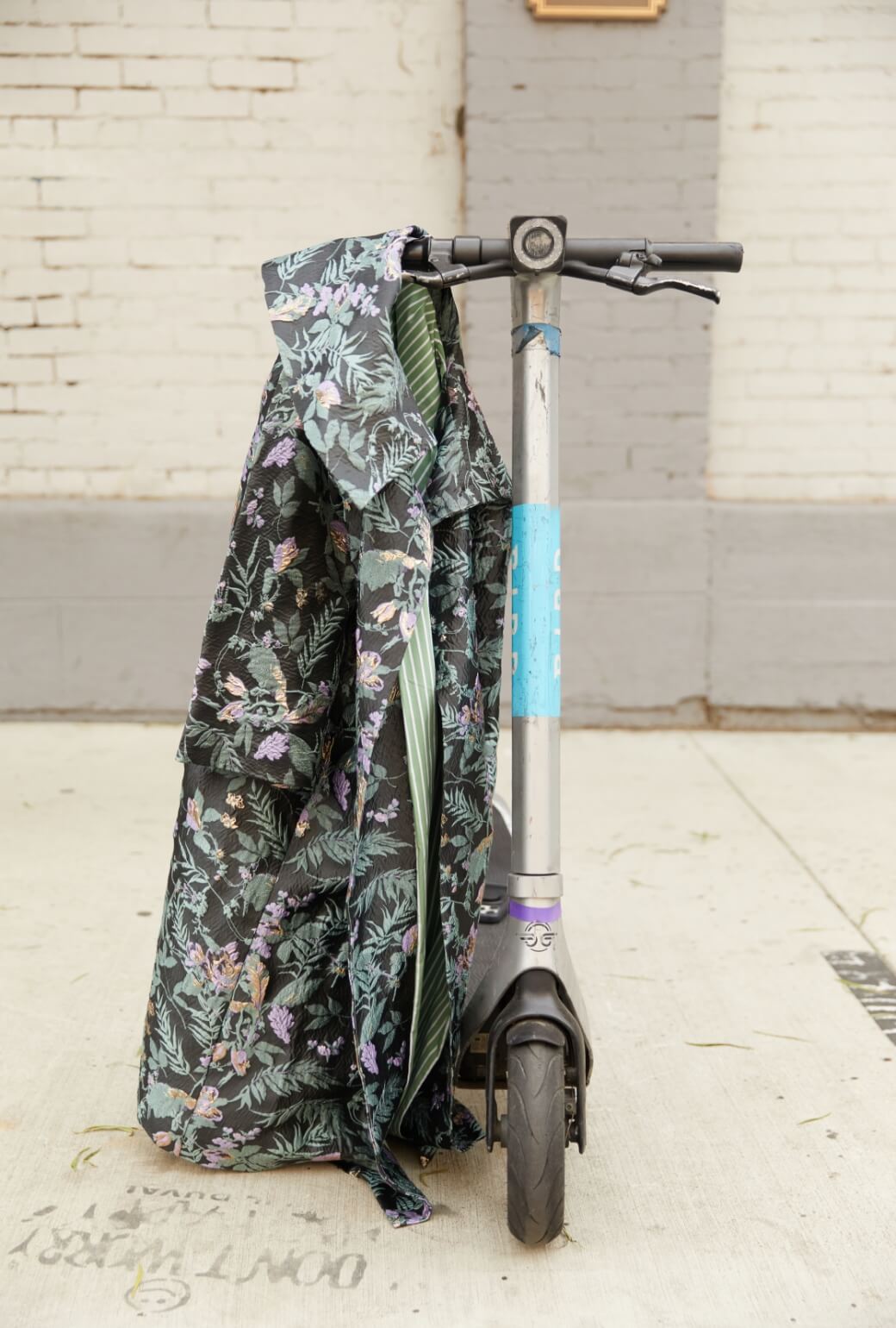 The Grace Coat - Sage & Lilac Brocade