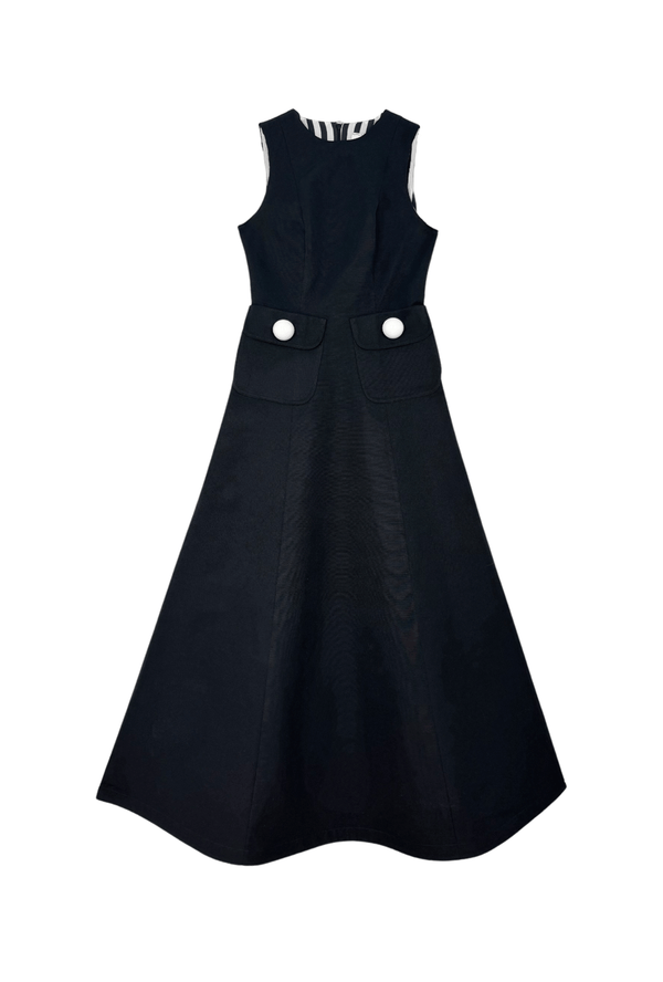 The Kelly Gown - Black Faille