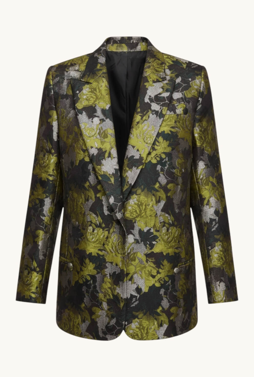 The Ken Blazer - Deep Green Brocade