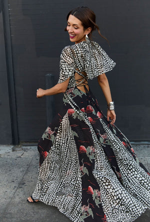 Buru x India The Kings Road Ruffle Belt - Abstract Dot