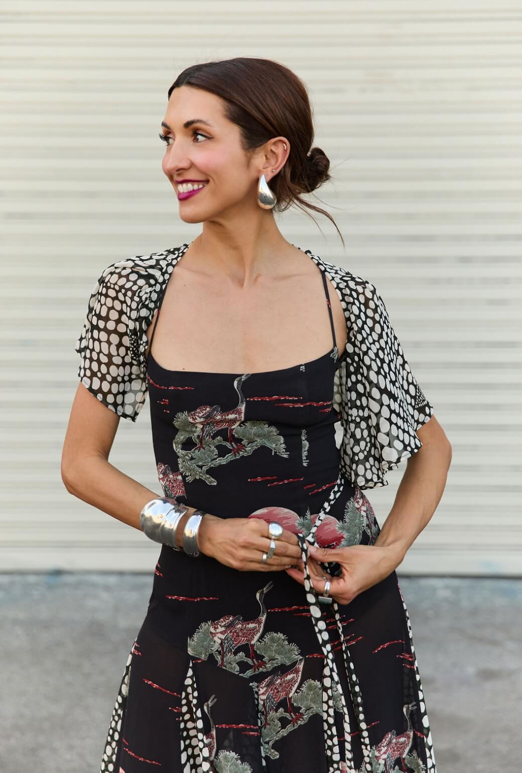 Buru x India The Kings Road Ruffle Belt - Abstract Dot