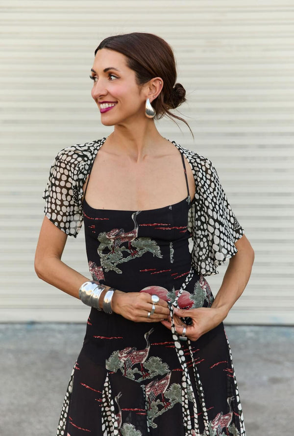 Buru x India The Kings Road Ruffle Belt - Abstract Dot