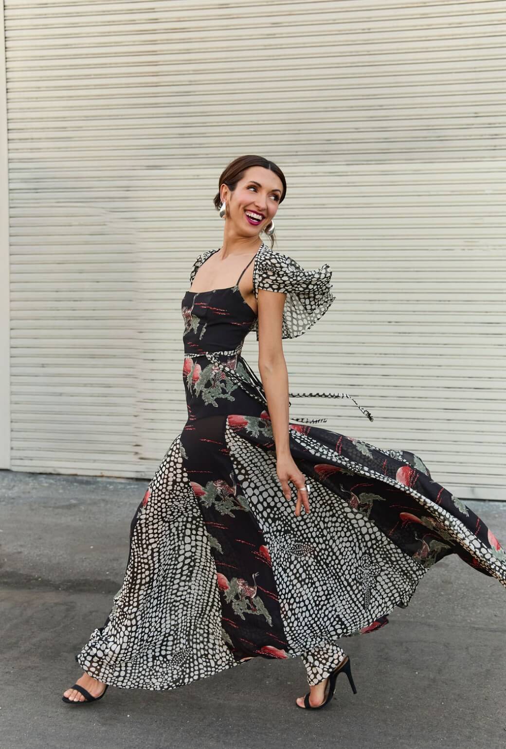 Buru x India The Kings Road Ruffle Belt - Abstract Dot