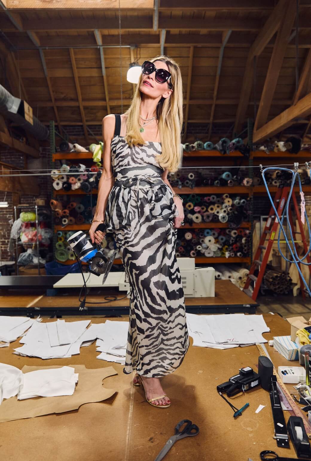 Buru x India The Kings Road Ruffle Belt - Zebra