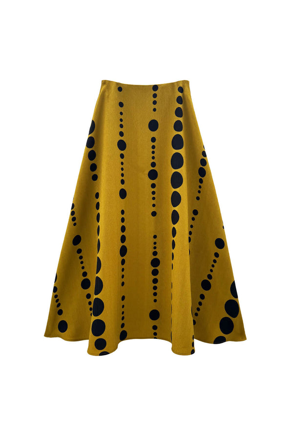 The Laura Skirt - Dijon Dots