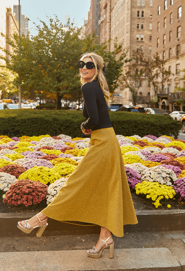 The Laura Skirt - Gold Sparkle