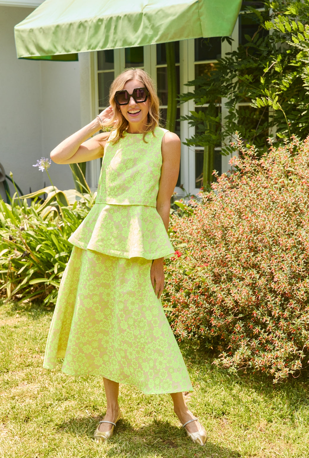 The Laura Skirt - Lemon Brightline