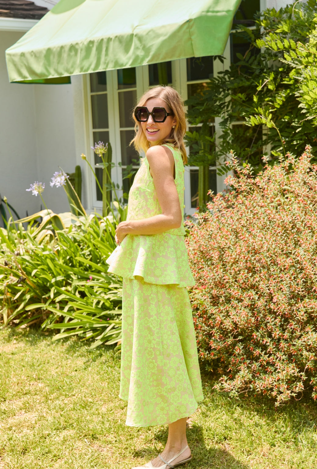 The Laura Skirt - Lemon Brightline