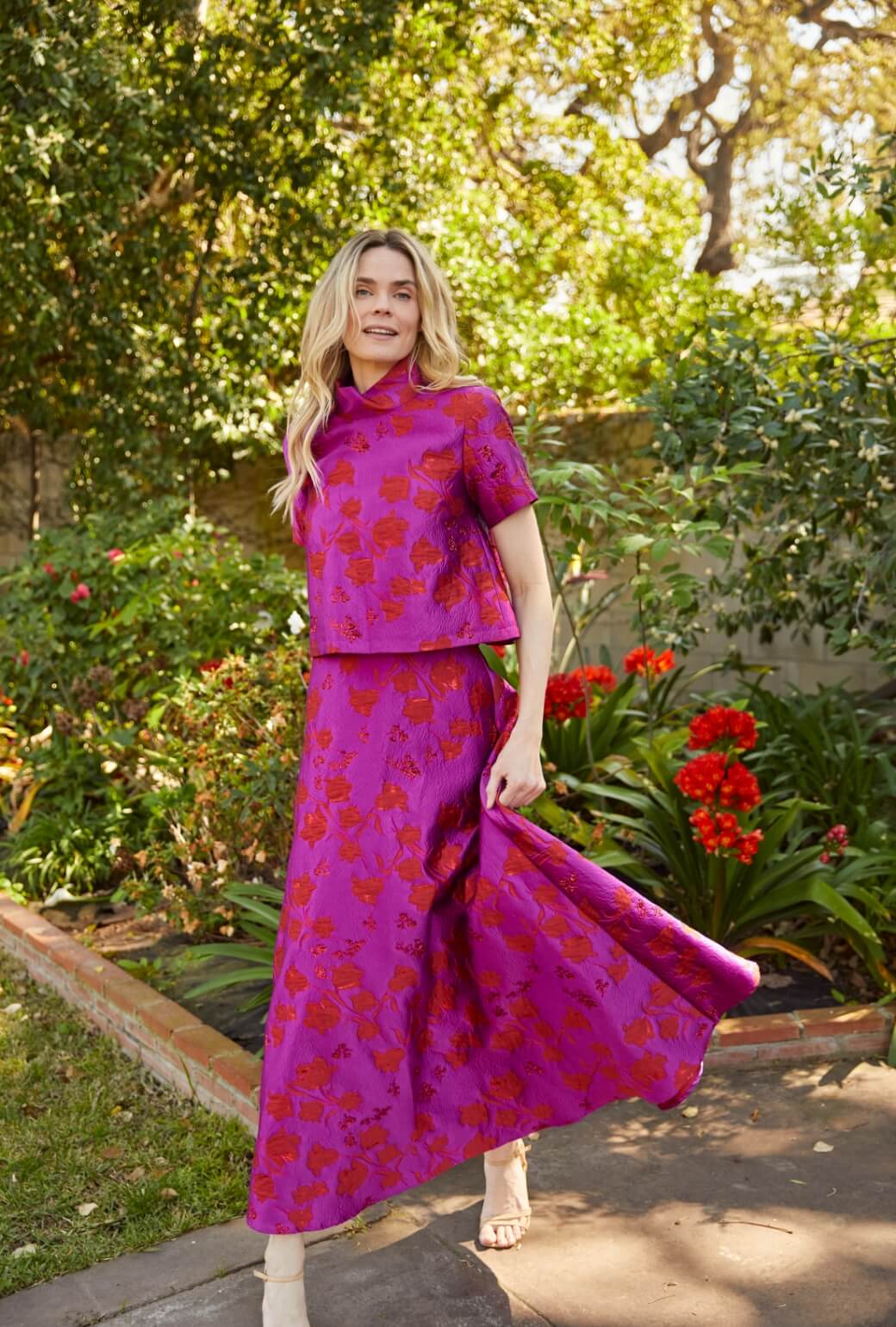 The Laura Skirt MAXI - Rani Pink
