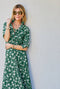 The Laura Skirt Maxi - Green Floral
