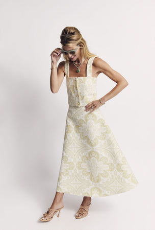 Laura Skirt Medallion Jacquard