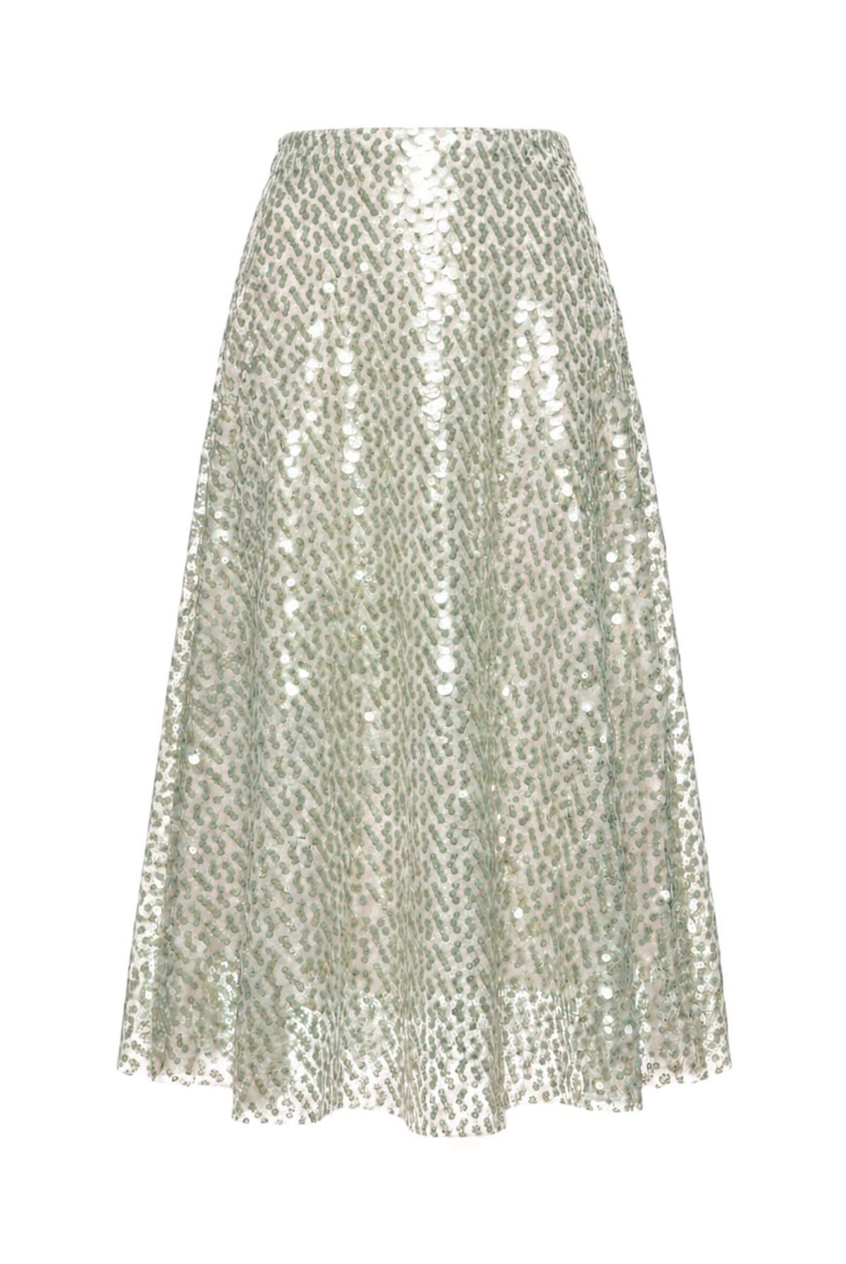 The Laura Skirt - Mint Sequin