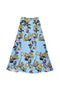 The Laura Skirt - Powder Blue Vines