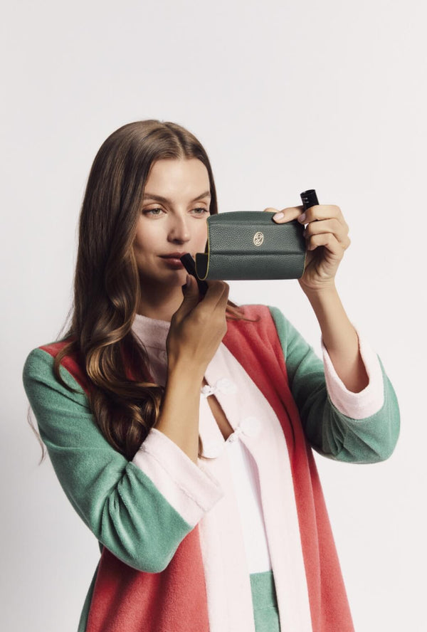The Lorna Lipstick Case - Deep Green