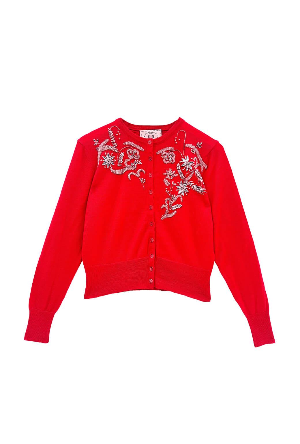 The Mable Cocktail Cardigan - Rouge