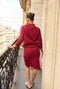 The Madison Skirt - Cranberry Knit