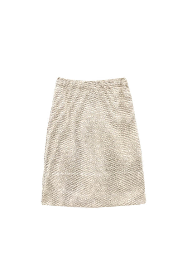 The Madison Skirt - Ivory Knit