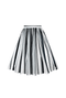 The Marilyn Skirt - Black & White Stripe