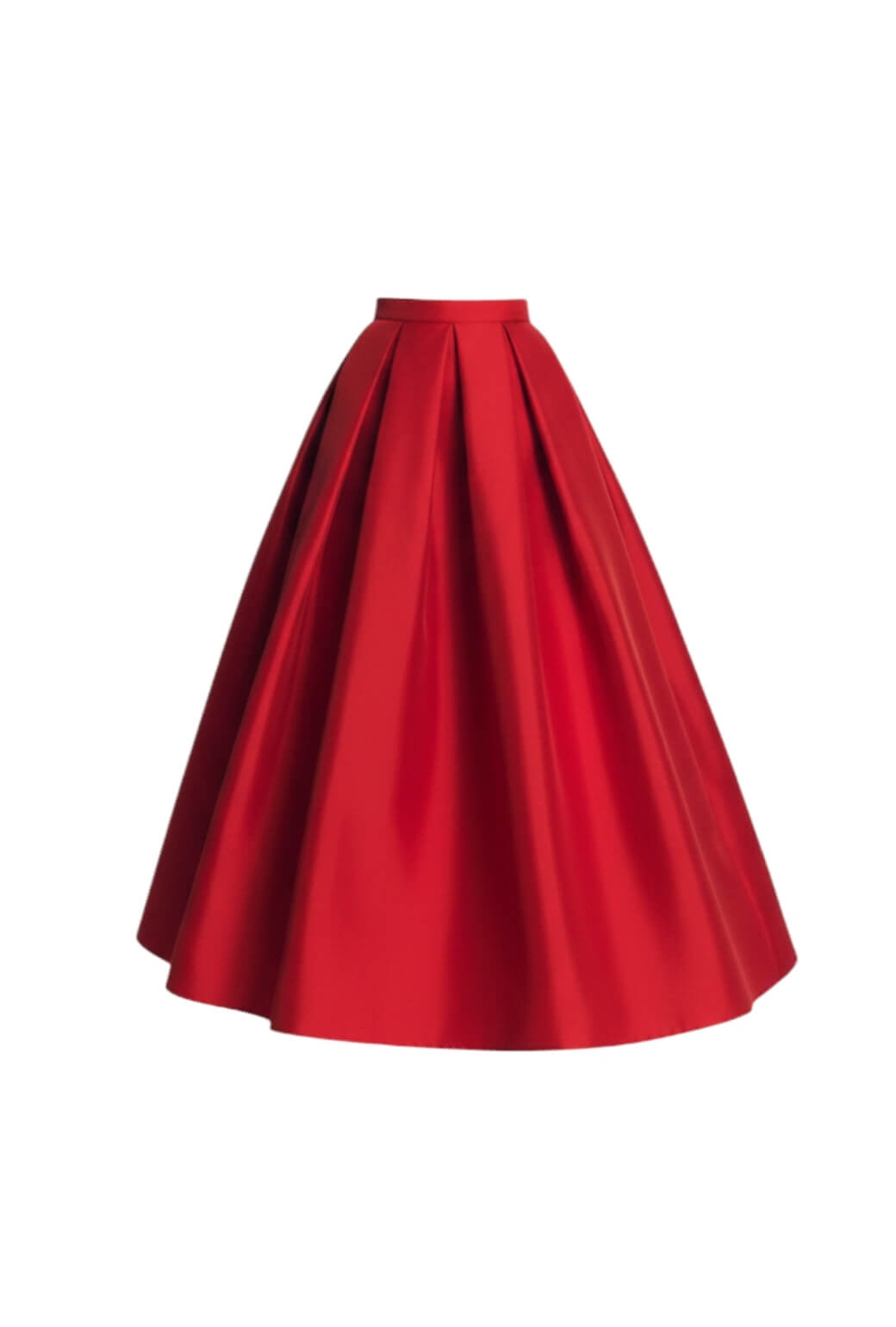 The Marilyn Skirt Maxi - Red Taffeta – BURU