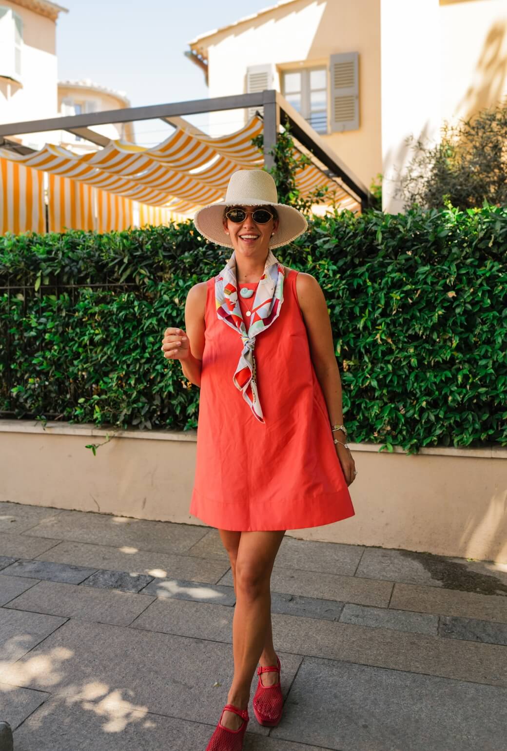 Buru x Megan Stokes The Megan MINI Dress - Coral Twill