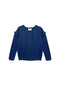 The Olive Fringe Sweater - Navy Blue Knit
