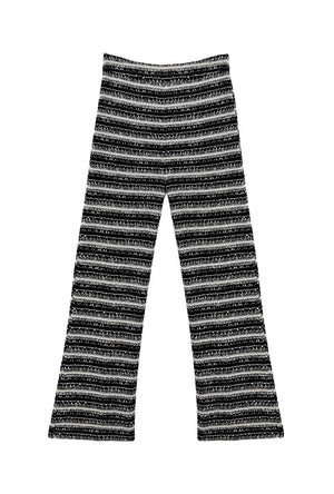 The Paley Pant - Black Lurex Bouclé