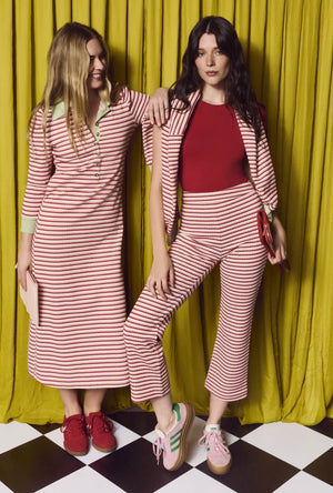 The Paley Pant - Blush and Claret