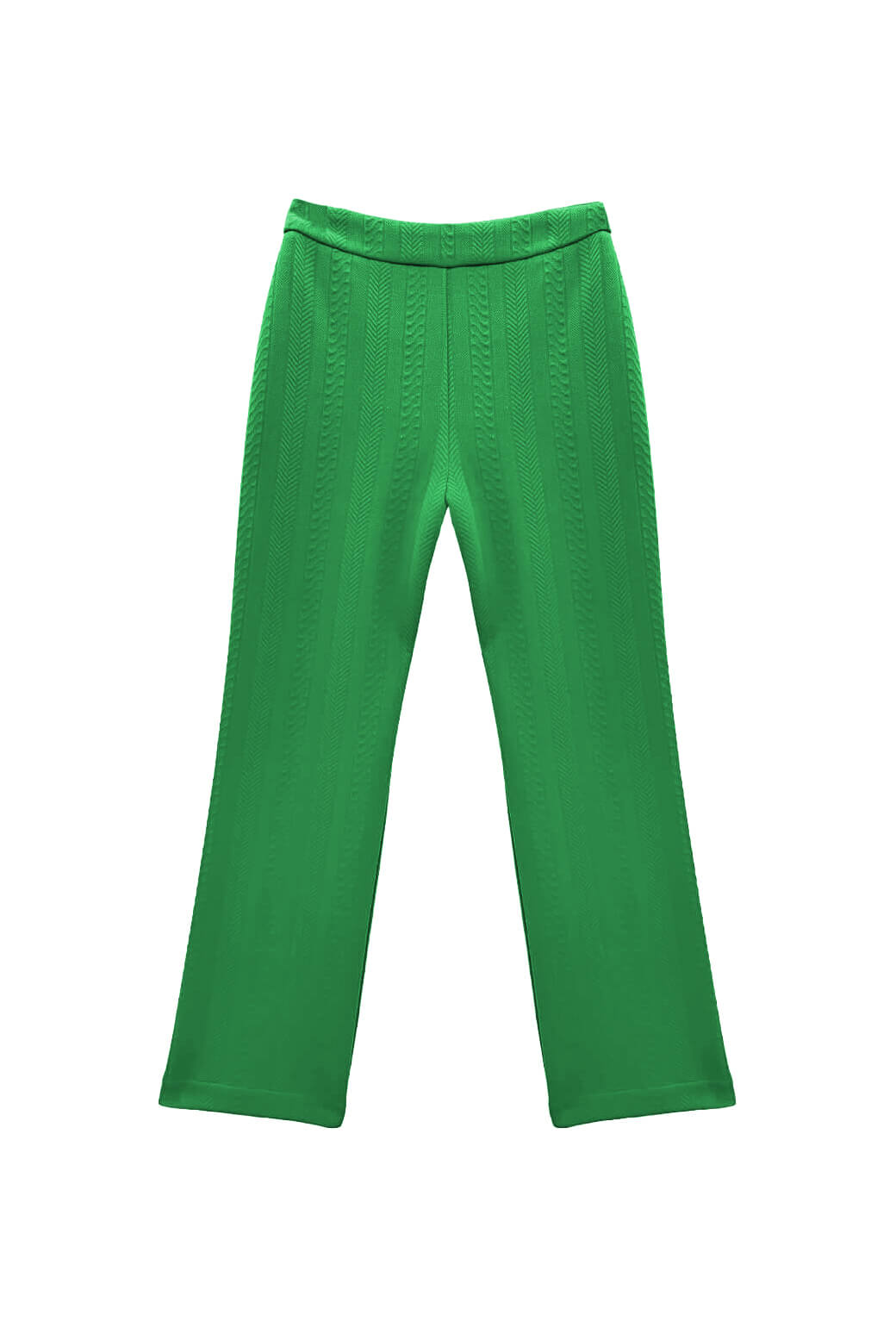 The Paley Pant - Kelly Green Cable-knit