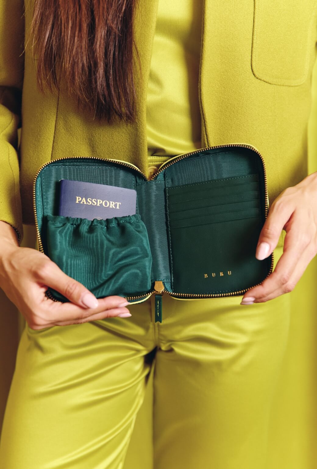 The Party of Five Travel Wallet - Deep Green