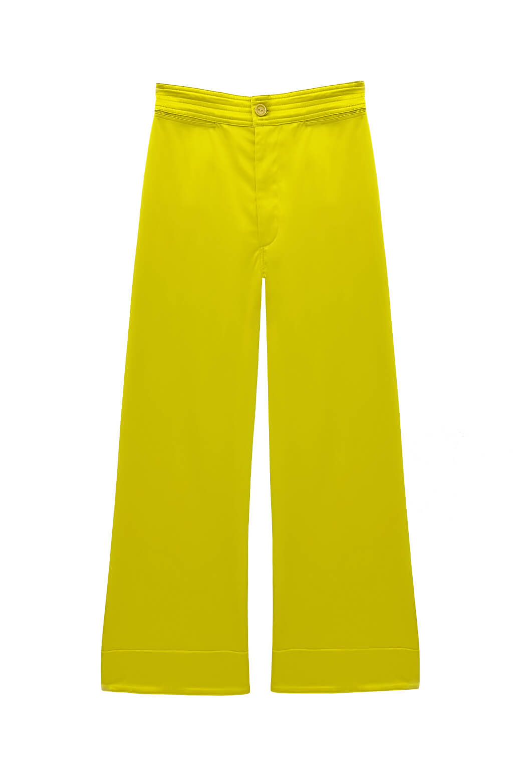 The Patch Pocket Charlie Pant - Chartreuse Sateen