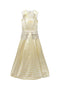 The Patch Pocket Kelly Gown - Metallic Checkerboard