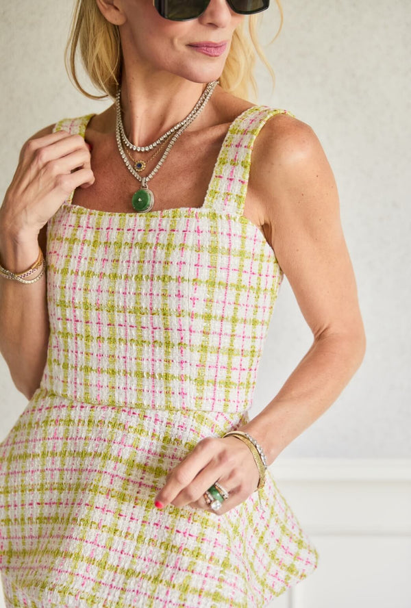 The Peplum Bustier - Spring Tweed