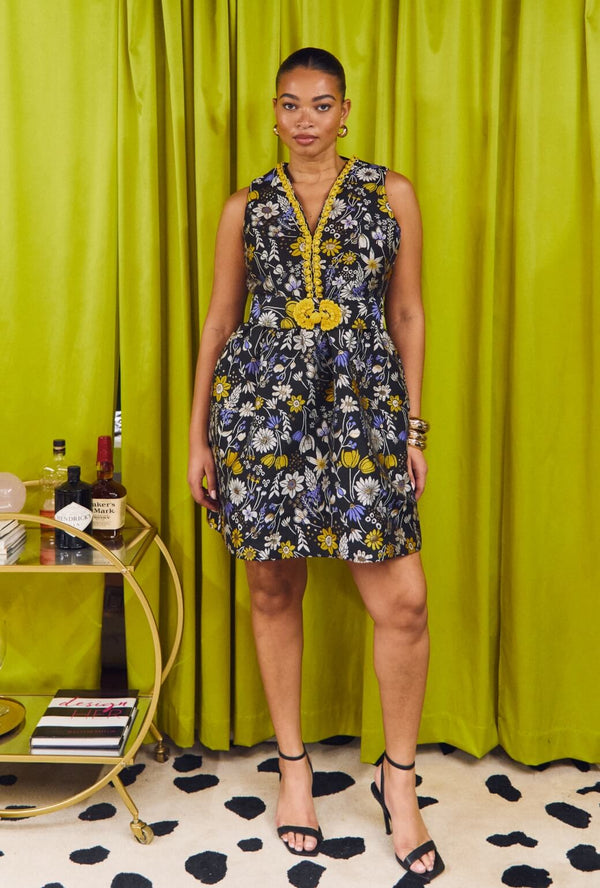 The Priscilla Dress - Bouquet Brocade