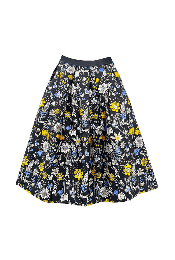 The Reed Skirt - Bouquet Brocade