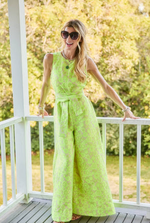 The Royale Jumpsuit - Lemon Brightline
