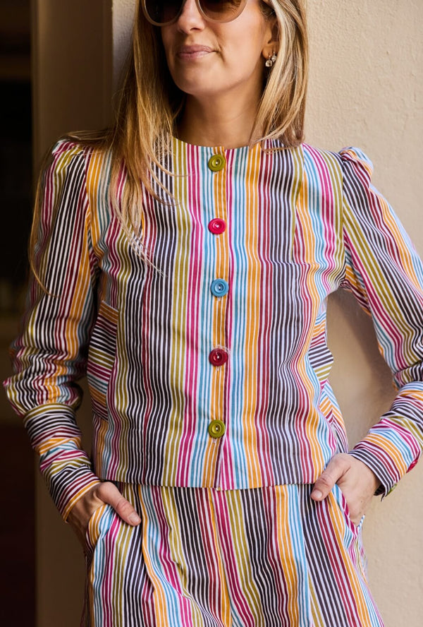 Buru x Ali Sisto The Sawyer Jacket - Crayon Stripe