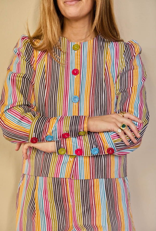 Buru x Ali Sisto The Sawyer Jacket - Crayon Stripe