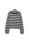 The Schafer Stripe Sweater - Deep Green & Ballet Pink