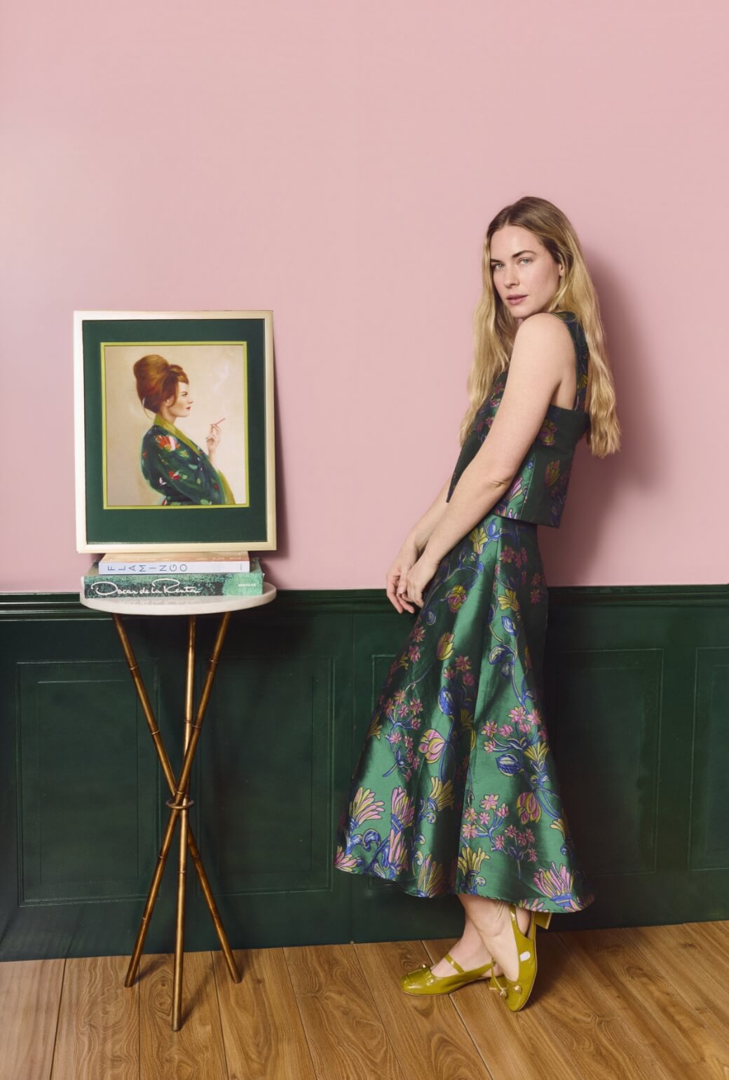 The Laura Skirt - Emerald Vines