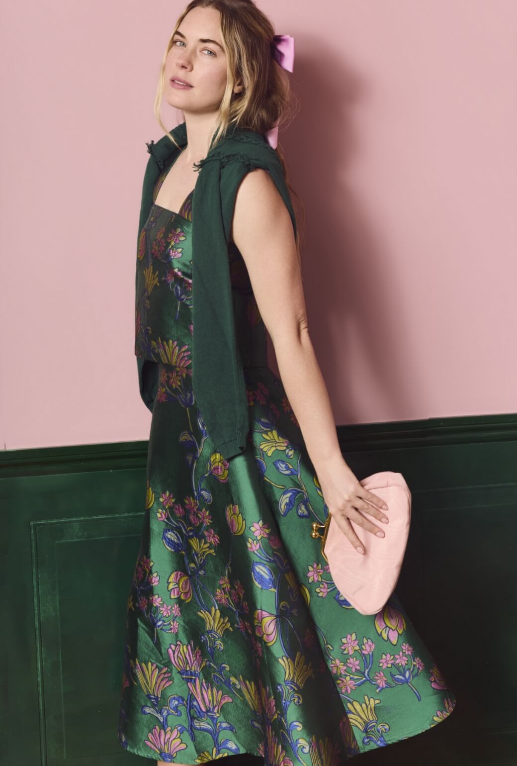 The Laura Skirt - Emerald Vines