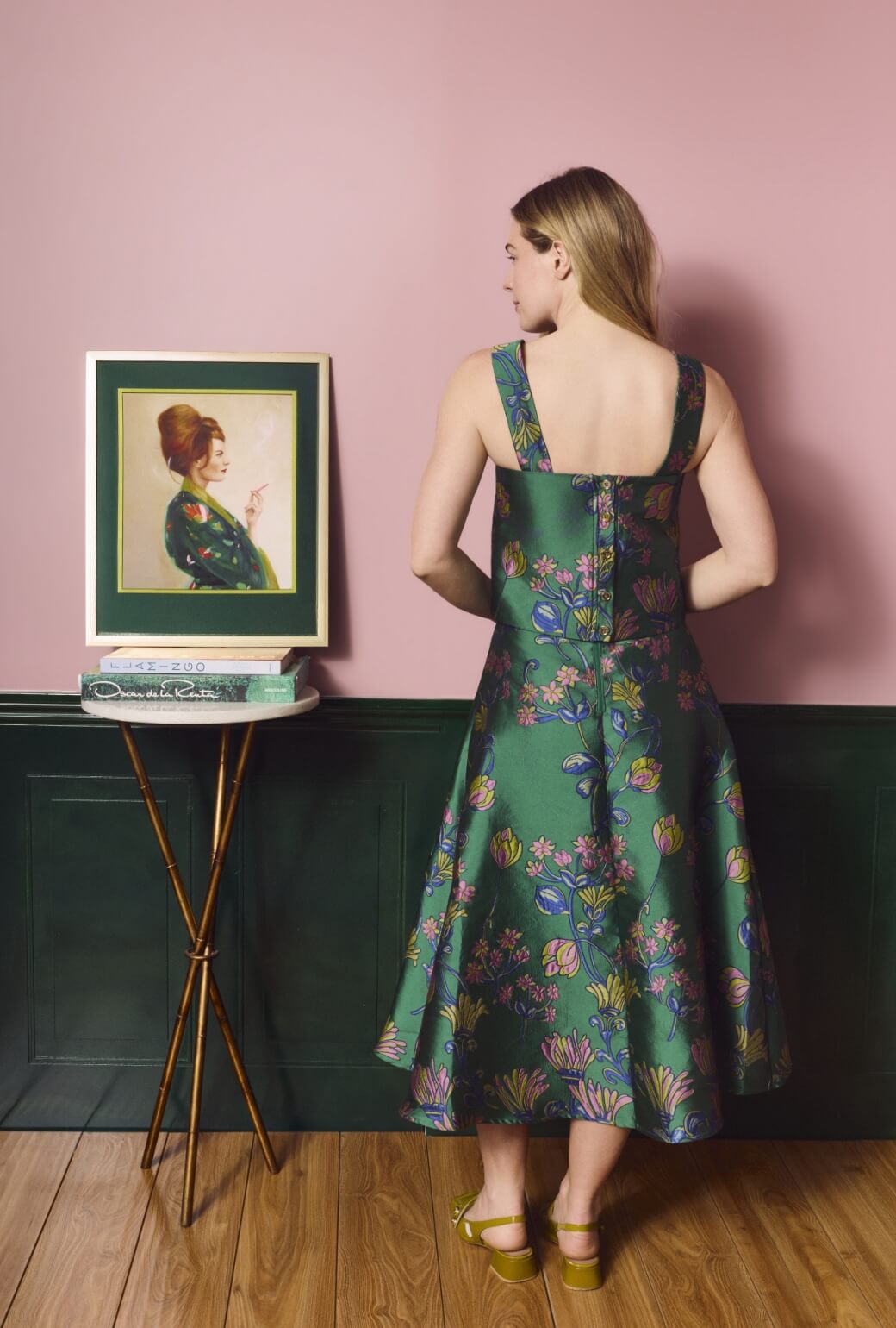 The Laura Skirt - Emerald Vines