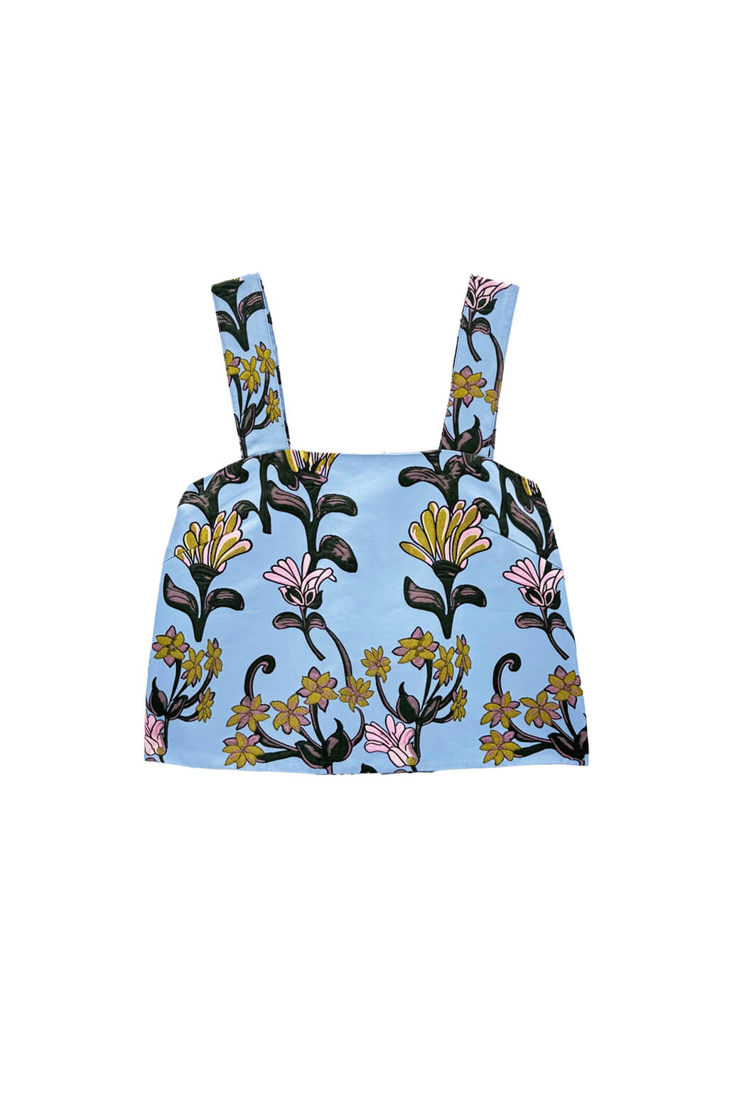 The Pillar Top - Powder Blue Vines